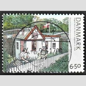 FRIM�RKER DANMARK | 2008 - AFA 1549 - Kolonihaver - 6,50 Kr. flerfarvet - Pragt Stemplet Odder