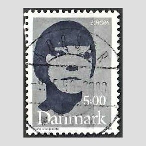 FRIM�RKER DANMARK | 1996 - AFA 1117 - Ber�mte kvinder - 5,00 kr. gr�/m�rkbl� - Pragt Stemplet Kors�r