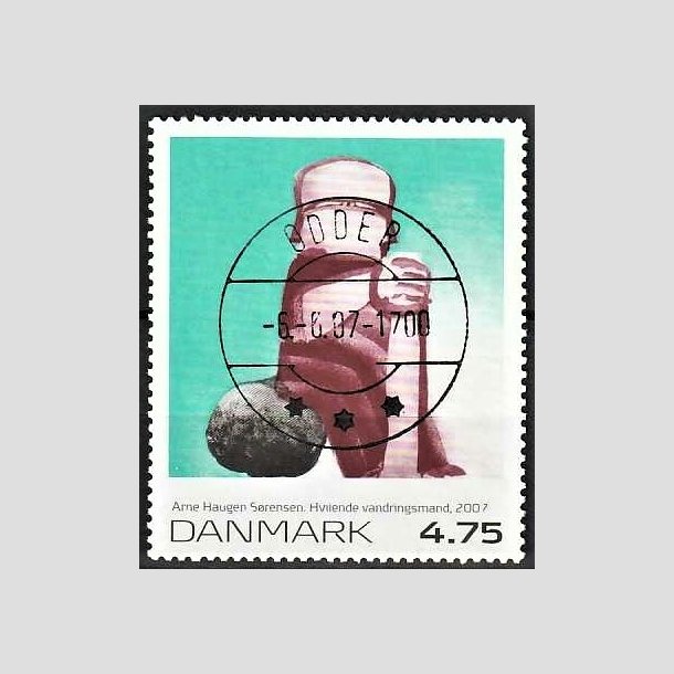 FRIMRKER DANMARK | 2007 - AFA 1508 - Frimrkekunst 10. - 4,75 Kr. Arne Hauge Srensen - Pragt Stemplet Odder 
