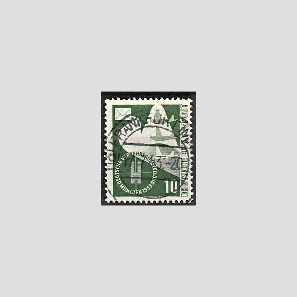 FRIMRKER VESTTYSKL. BUND: 1953 | AFA 1131 | Trafikudstilling Mnchen. - 10 pf. grn - Stemplet