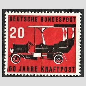FRIM�RKER VESTTYSKL. BUND: 1955 | AFA 1174 | Bilpost 50 �r. - 20 pf. sort/r�d - Postfrisk