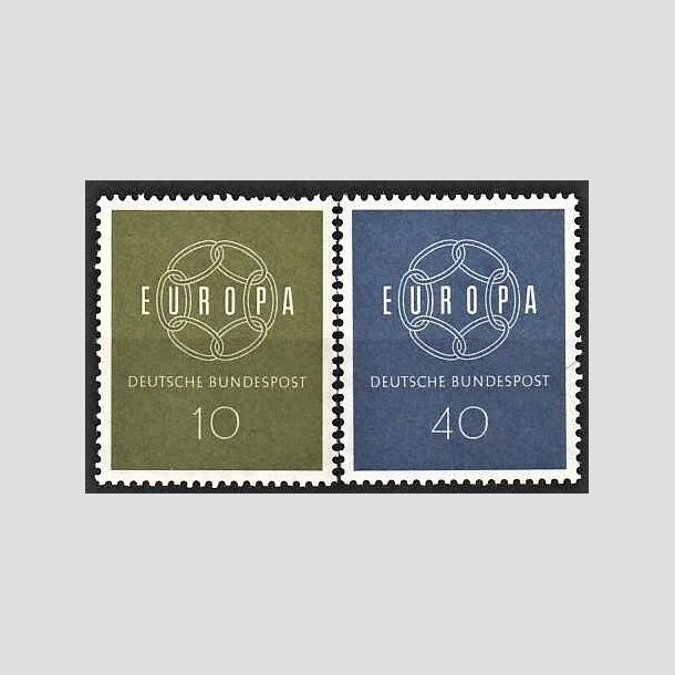 FRIMRKER VESTTYSKL. BUND: 1959 | AFA 1284,1285 | Europamrker - 10 pf. + 40 pf. i st - Postfrisk