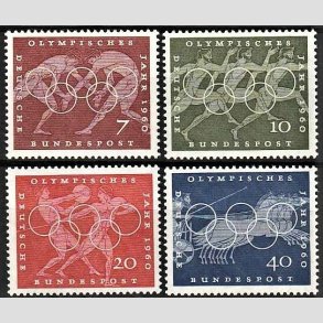 FRIM�RKER VESTTYSKL. BUND: 1960 | AFA 1296-99 | Olympiade i Rom. - 7 pf. - 40 pf. i s�t - Postfrisk