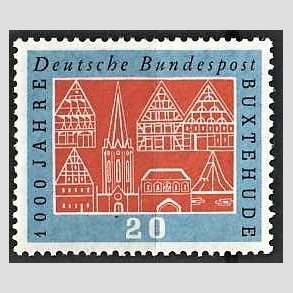 FRIM�RKER VESTTYSKL. BUND: 1959 | AFA 1276 | Buxtehude 1000 �r. - 20 pf. bl�/r�d - Postfrisk