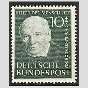 FRIM�RKER VESTTYSKL. BUND: 1951 | AFA 1107 | Velg�renhedsm�rker - 10 + 3 pf. gr�n - Postfrisk