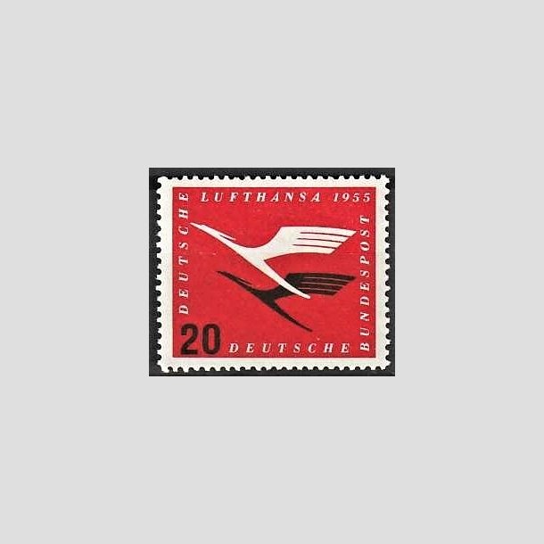 FRIMRKER VESTTYSKL. BUND: 1955 | AFA 1171 | Lufthansas genetablering - 20 pf. rd/sort - Postfrisk