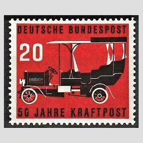 FRIM�RKER VESTTYSKL. BUND: 1955 | AFA 1174 | Bilpost 50 �r. - 20 pf. sort/r�d - Postfrisk