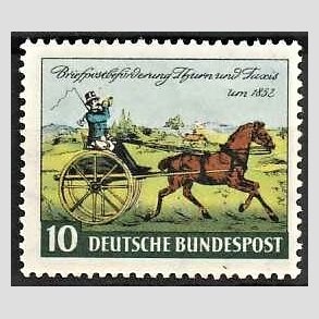 FRIM�RKER VESTTYSKL. BUND: 1952 | AFA 1123 | Frim�rkets dag - 10 pf. flerfarvet - Postfrisk