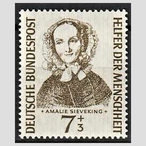 FRIM�RKER VESTTYSKL. BUND: 1955 | AFA 1185 | Menneskehedens hj�lpere - 7 + 3 pf. brun - Postfrisk