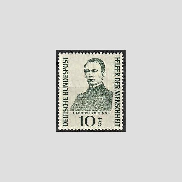 FRIMRKER VESTTYSKL. BUND: 1955 | AFA 1186 | Menneskehedens hjlpere - 10 + 5 pf. grn - Postfrisk