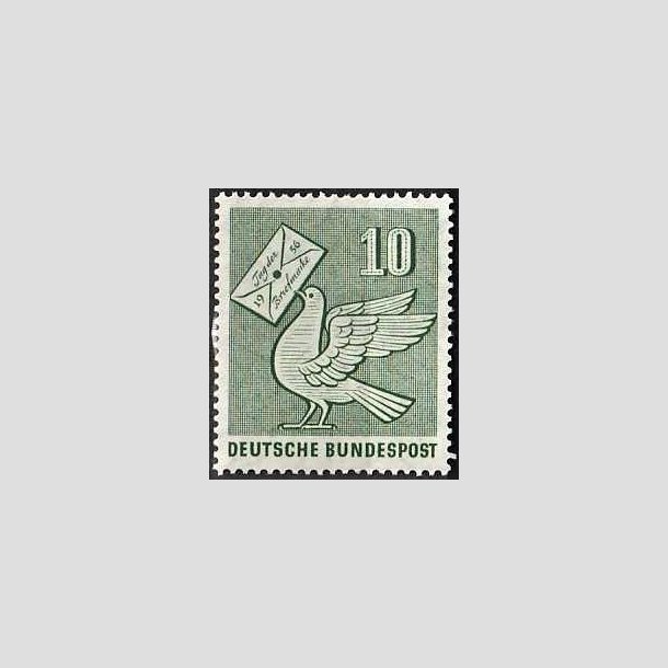 FRIMRKER VESTTYSKL. BUND: 1956 | AFA 1210 | Frimrkets dag. - 10 pf. grn - Postfrisk