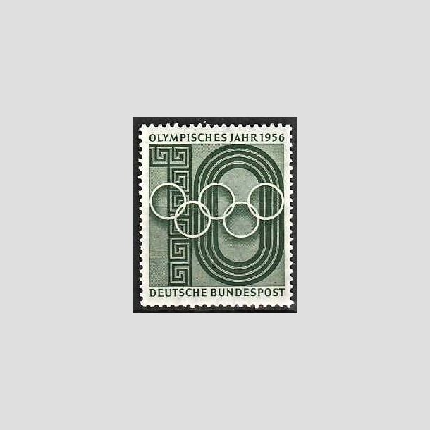 FRIMRKER VESTTYSKL. BUND: 1956 | AFA 1194 | Olympiade - 10 pf. grn - Postfrisk
