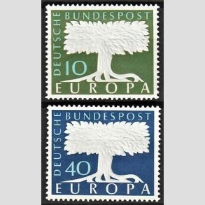 FRIM�RKER VESTTYSKL. BUND: 1957 | AFA 1231,1232 | Europam�rker. - 10 pf. + 40 pf. i s�t - Postfrisk