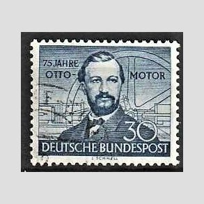 FRIM�RKER VESTTYSKL. BUND: 1952 | AFA 1114 | Otto-Motor - 30 pf. bl� - Stemplet