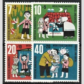 FRIM�RKER VESTTYSKL. BUND: 1961 | AFA 1333-36 | Velg�renhedsm�rker - 7+3 pf. - 40+20 pf. - Postfrisk
