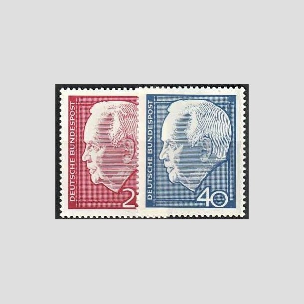 FRIMRKER VESTTYSKL. BUND: 1964 | AFA 1386-87 | Prsident Lbke. - 20+40 pf. i st - Postfrisk