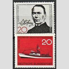 FRIM�RKER VESTTYSKL. BUND: 1965 | AFA 1435-36 | 2 stk. forskellige frim�rker - Postfrisk