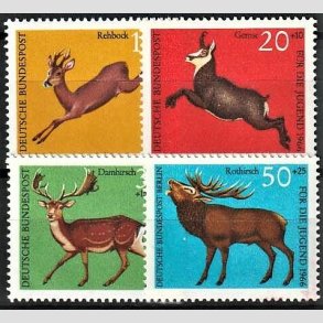 FRIM�RKER VESTTYSKL. BUND: 1966 | AFA 1461-64 | Ungdomsforsorg. - 10+5 pf. - 50+25 pf. i komplet s�t - Postfrisk