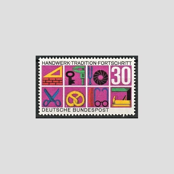 FRIMRKER VESTTYSKL. BUND: 1968 | AFA 1517 | Hndvrk - 30 pf. flerfarvet - Postfrisk