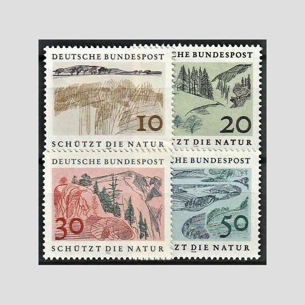 FRIMRKER VESTTYSKL. BUND: 1969 | AFA 1556-59 | Naturbeskyttelse. - 10 pf. - 50 pf. i st - Postfrisk