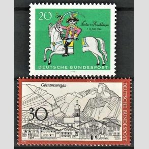 FRIM�RKER VESTTYSKL. BUND: 1970 | AFA 1587-88 | 2 stk. forskellige frim�rker. - Postfrisk