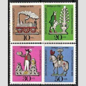 FRIM�RKER VESTTYSKL. BUND: 1969 | AFA 1571-74 | Velg�renhedsm�rker. - 10+5 pf. - 50+25 pf. i s�t - Postfrisk