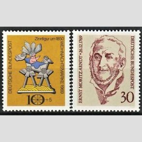 FRIM�RKER VESTTYSKL. BUND: 1969 | AFA 1575-76 | 2 stk. forskellige frim�rker. - Postfrisk