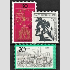 FRIM�RKER VESTTYSKL. BUND: 1971 | AFA 1650,52,53 | 3 stk. forskellige frim�rker. - Postfrisk