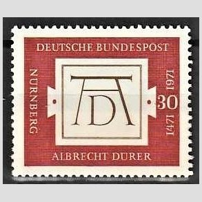 FRIM�RKER VESTTYSKL. BUND: 1971 | AFA 1643 | Albrecht D�rer. - 30 pf. r�dbrun/brun - Postfrisk