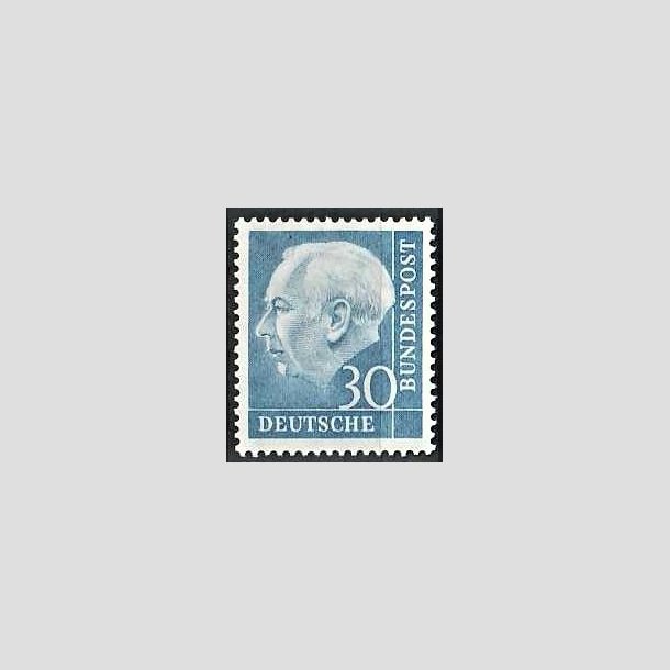 FRIMRKER VESTTYSKL. BUND: 1954 | AFA 1150 | Prsident Th. Heuss. - 30 pf. bl - Postfrisk