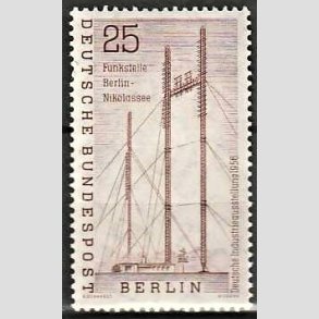 FRIM�RKER VESTBERLIN: 1956 | AFA 156 | Industrimesse. - 20 pf. lillabrun - Postfrisk