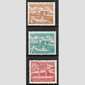 FRIM�RKER VESTBERLIN: 1954 | AFA 112-14 | Bygningsv�rker - 7 pf. - 20 pf. - Ubrugt