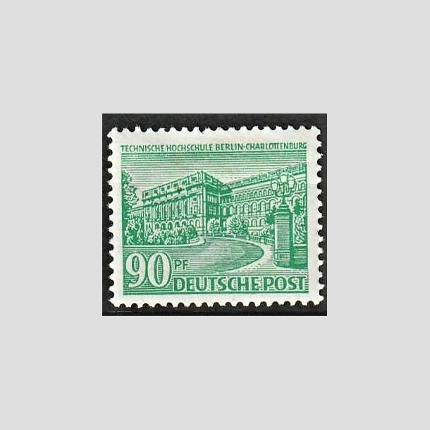 FRIMRKER VESTBERLIN: 1949 | AFA 56 | Bygningsvrker - 90 pf. grn - Ubrugt