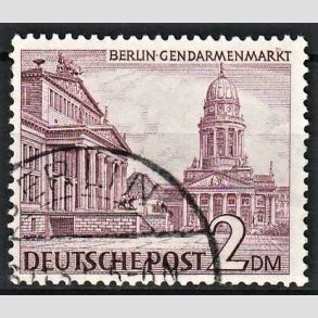 FRIM�RKER VESTBERLIN: 1949 | AFA 60 | Bygningsv�rker - 2 dm. violet - Stemplet