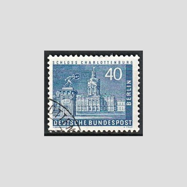 FRIMRKER VESTBERLIN: 1956-58 | AFA 148 | Bybilleder - 40 pf. bl - Stemplet