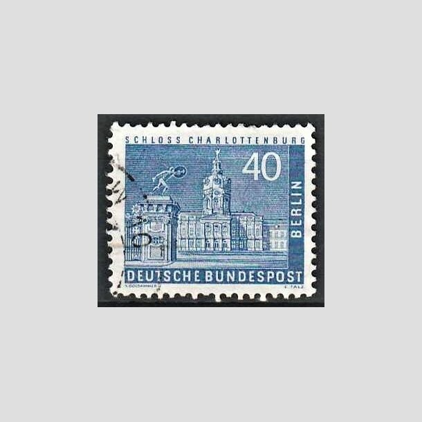 FRIMRKER VESTBERLIN: 1956-58 | AFA 148 | Bybilleder - 40 pf. bl - Stemplet