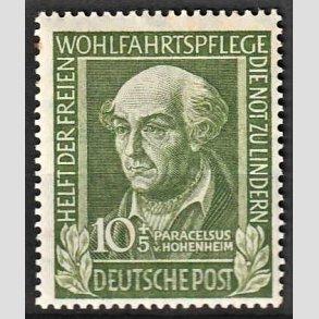 FRIM�RKER VESTTYSKL. BUND: 1949 | AFA 1081 | Velg�renhedsm�rker - 10 + 5 olivengr�n - Ubrugt