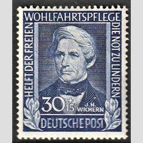 FRIM�RKER VESTTYSKL. BUND: 1949 | AFA 1083 | Velg�renhed 30 + 15 pf. - Ubrugt