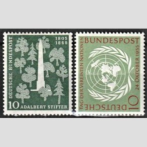 FRIM�RKER VESTTYSKL. BUND: 1955 | AFA 1183+1184 | 2 stk. frim�rker - Postfrisk