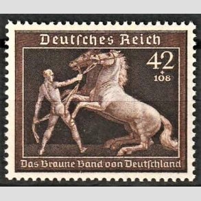 FRIM�RKER TYSK RIGE: 1939 | AFA 694 | Brune b�nd - 42 + 108 pf. - Postfrisk