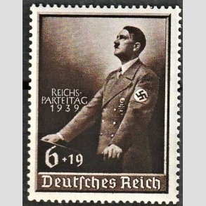FRIM�RKER TYSK RIGE: 1939 | AFA 696 | Partidag - 6 + 19 pf. - Postfrisk