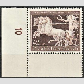 FRIM�RKER TYSK RIGE: 1940 | AFA 742 | Brune b�nd - 42 + 108 pf. - Postfrisk