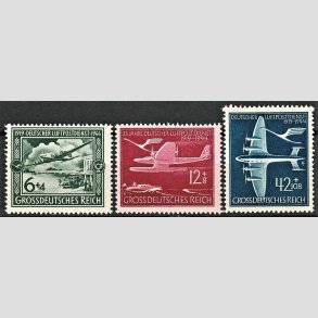 FRIM�RKER TYSK RIGE: 1944 | AFA 861-63 | Luftpost i 25 �r. - 6+4 pf. - 42+108 pf. - Postfrisk