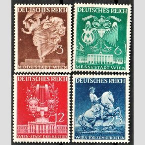 FRIM�RKER TYSK RIGE: 1941 | AFA 763-66 | Wien messe. - 3 - 25 pf. - Postfrisk