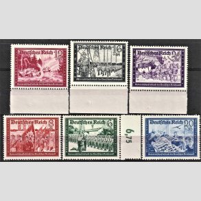 FRIM�RKER TYSK RIGE: 1944 | AFA 883-88 | Velg�renhedsm�rker - 6+9 - 24+36 pf. i s�t - Postfrisk