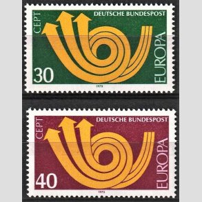 FRIM�RKER VESTTYSKL. BUND: 1973 | AFA 1725-26 | 2 stk. frim�rker - Postfrisk