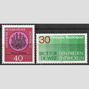 FRIM�RKER VESTTYSKL. BUND: 1972 | AFA 1706+1707 | 2 stk. frim�rker - Postfrisk