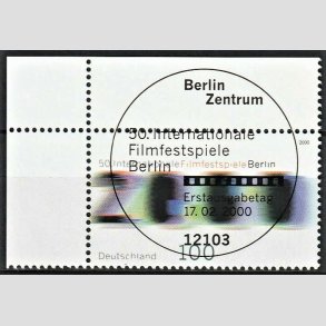 FRIMRKER VESTTYSKL. BUND: 2000 | AFA 3042 | 100 pf. flerfarvet - Lux stemplet