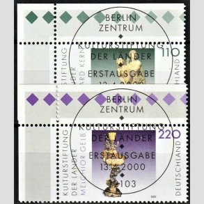 FRIMRKER VESTTYSKL. BUND: 2000 | AFA 3048-49 | 110 pf. + 220 pf. flerfarvet - Lux stemplet