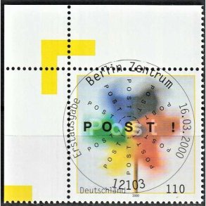 FRIMRKER VESTTYSKL. BUND: 2000 | AFA 3047 | 110 pf. flerfarvet - Lux stemplet